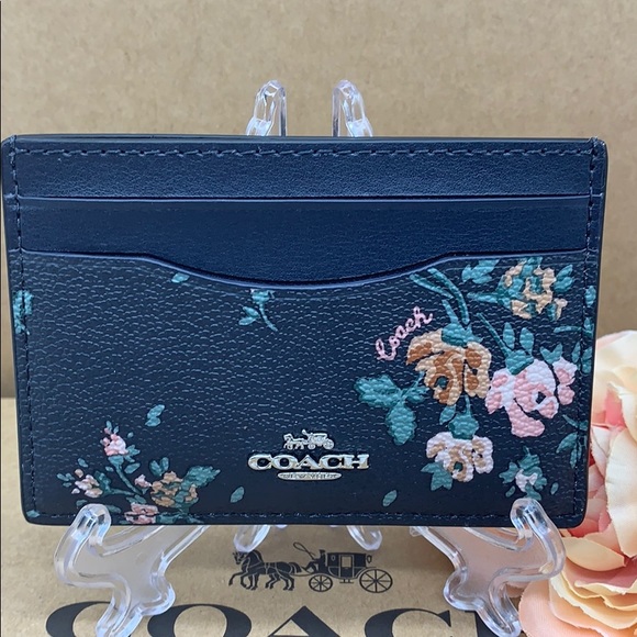 COACH Card Case imitation gold/midnight multi - Picture 1 of 16